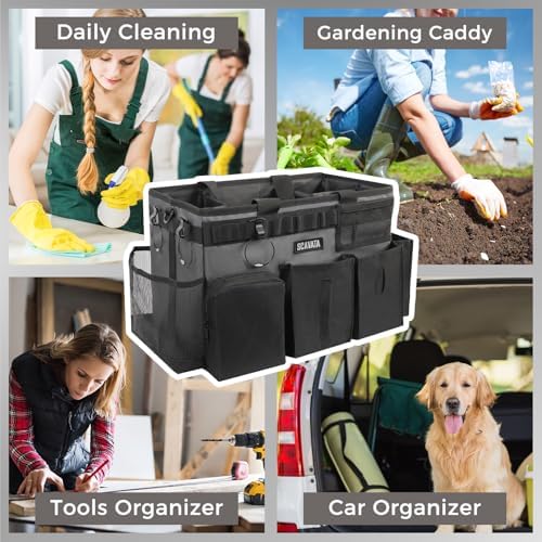 SCAVATA Wearable Cleaning Caddy Bag, Portable Cleaning Supplies Organizer - Image 7