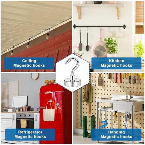 LOVIMAG Magnetic Hooks for Cruise Essentials 2026 Cabins Door 15 Pack-30LBS - Image 3
