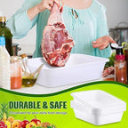 Wesiti 20 Pack 9L Commercial Bus Tubs Plastic Tub Utility Dish Bin Wash Basin Tote Box Meat Lugs Dish Pan Restaurant Supplies for Food Service Storage Butchering Fast Food Organization Kitchen, White - Image 5