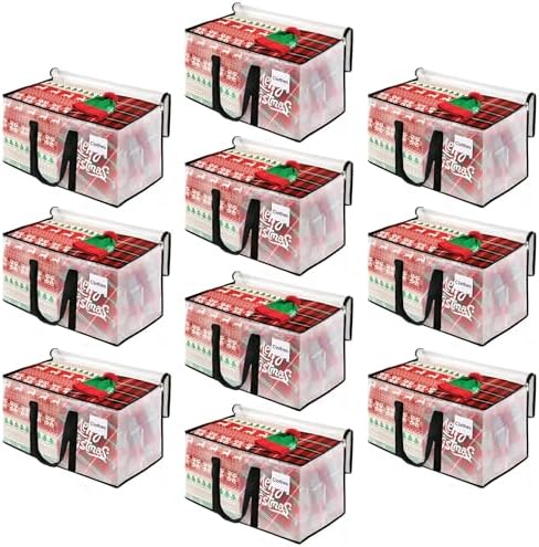 BlissTotes Moving Bags, 125L 10-Pack Storage Bags, Moving Boxes | Moving Box Heavy Duty Extra Large, Moving Totes with Zipper, Large Packing Bag with Reinforced Handles, Packaging Moving by BlissTotes