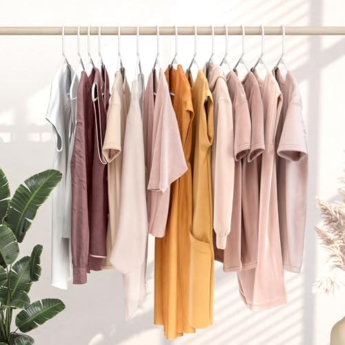 Plastic Hangers 20 Pack White - Clothes Hangers - Makes The Perfect Coat Hanger and General Space Saving Hangers for Closet and New Apartment Essentials - Percheros Ganchos para Colgar Ropa Hangars - Image 6