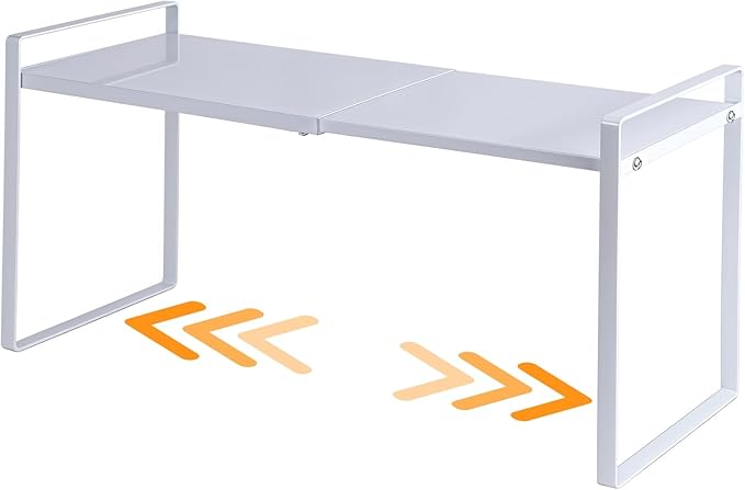 Expandable Cabinet Shelf Organizer Riser for Kitchen Cupboard Under Sink by LJHFUQHUHU
