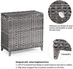 Laundry Hamper with 3 Removable Liner Bags, 132L Laundry Sorter with Lid - Image 5