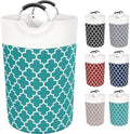 Large Laundry Basket, 115L Tall Collapsible Hamper with Handles, Green by Fabspace