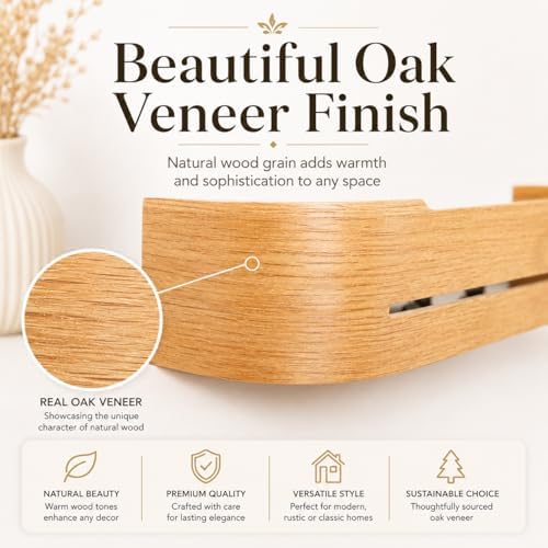 Key Holder Wall Mount with 5 Hidden Hooks Minimalis Key Hanger Rack Wood Modern Hollow Key Hook Mail Organizer Tray Shelf Home Decor for Entryway Furniture - Image 6