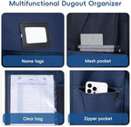 KAVIGOR Baseball/Softball Dugout Organizer - 15+ Helmet & Glove Storage Bag, Military-Grade 900D Fabric & 6 Reinforced Steel Hooks - Image 4