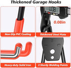 MKRUI 20-Pack Garage Hooks for Storage & Hanging Items, Save Space - Image 3