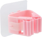 Sscon 5Pcs Self Adhesive Broom Holder Wall Mount Mop and Broom Gripper - Image 3