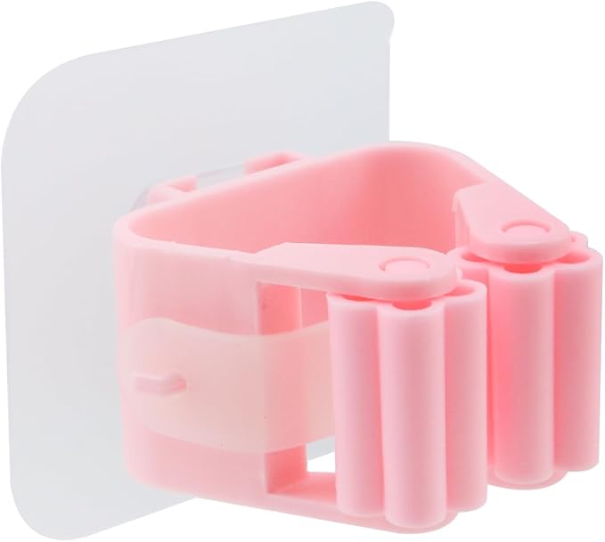 Sscon 5Pcs Self Adhesive Broom Holder Wall Mount Mop and Broom Gripper - Image 3