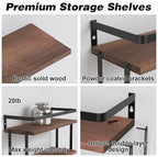 RICHER HOUSE Floating Shelves Bathroom, Wall Mounted Shelf Over Toilet - Image 5