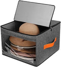 kushon Upgraded Hat Storage Box for Women & Men,Closet Hat Boxes Organizer Bag with Dustproof Lids,Cowboy Hat Box,Hat Carrier Case For Travel by kushon