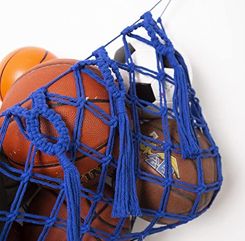 Sports Ball Storage Net Hammock for Garage Hanging Basket Organizer Net for Basketballs, Volleyballs Soccer Storage Rack Sport Equipment Organizer Storage Mesh - Image 4
