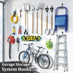 Housolution Steel Garage Hooks - 30Pack Anti-Slip Coating, Black - Image 2