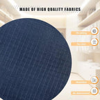 Hanging Closet Organizer 4-Shelf, Oxford Fabric Wardrobe Storage, Navy Blue | Easy-mount foldable design holds clothes, handbags, shoes & accessories; washable Oxford fabric, sturdy and space-saving. - Image 4