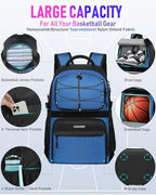 LOINTET Basketball Bag Backpack with Ball Holder Shoes Compartment, Large Basketball Accessories Sports Bag - Image 4