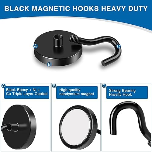 LOVIMAG Magnetic Hooks for Cruise Essentials 2026 Cabins Door 45 Pack-50LBS - Image 6
