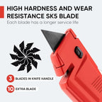 STEELITE Retractable Utility Knife, Heavy Duty Box Cutter with 13 Blades - Image 2
