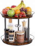 LAMU 2-Tier Lazy Susan Turntable Organizer, Spinning Spice Rack for Cabinet by YourHome-OrganizationHelper