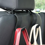 4-Pack Car Headrest Hooks Holds 55lbs Seat Storage Organizer for Bags - Image 2