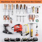 INCLY 278PCS Pegboard Accessories Organizer Kit with Peg Borad Hooks & Bins - Image 2