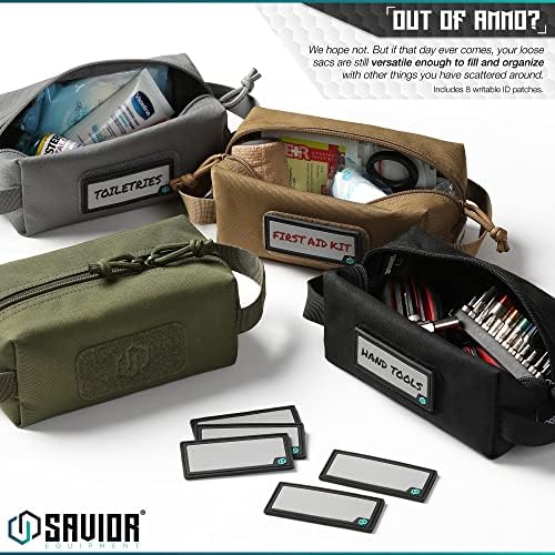 Savior Equipment Loose Sacs 4-Pack Tactical Ammo Pouch Firearm Ammunition Carrier Bag, ID Patches Included, Rifle Carbine Pistol Revolver Ammos Case Shooting Range Gear - Image 5