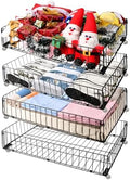 4 PACK Under bed Storage Containers With Wheels,Under bed Basket,Rolling Under Bed Drawer Organizer For Shoes Clothes Books Toys Blankets, by Airhercs