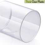 8 Pack Acrylic Qtip Holder Dispenser for Cotton Swabs, Balls, Floss Picks - Image 7