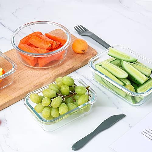 KOMUEE 24 Pieces Glass Food Storage Containers Set, Green - Image 6