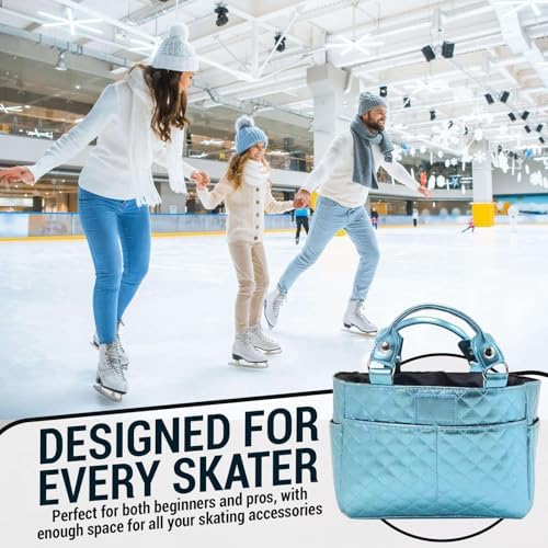 Kami-So Ice Skate Bag Tote | Skate Bag Organizer with Multi-purpose Pockets | Ideal for Water Bottle, Gloves & Accessories - Image 6