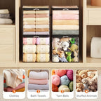 Lifewit 6 Pack Clear Clothes Storage Bags, Sweater Storage with Zipper, 36L - Image 5