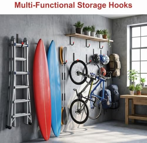 24 Pack Garage Hooks Heavy Duty, 3.5 Inch Wall Hook with EVA Pads - Image 7