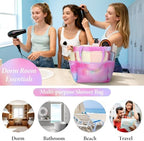Mesh Shower Caddy Portable - 9 Pockets, Shower Bag for Dorm Room Camping - Image 2