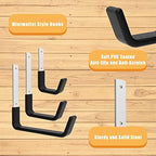 Heavy Duty Utility Hooks for Garage Storage Utility Hooks Wall Mount,Garage Hooks Heavy Duty,Garage Wall Hooks,Hose Holder,Bike Hooks,Ladder Hooks,Leaf Blower Hanger (2S & 2M & 2L) - Image 3