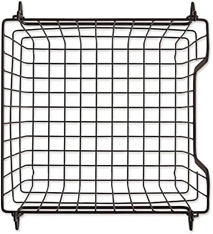 DII Metal Wire Utility Storage Bin, Small, 11x11x6", Black - Image 3