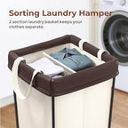 160L Rolling Laundry Basket with Wheels, Rolling Laundry Hamper with Wheels - Image 3