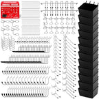 300-Piece Pegboard Hook Set, Pegboard Organizer Accessories for Hanging, Durable Metal Hooks for Tool Organization, Garage, Workshop, and Craft Storage by SEDY