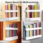 9.5” Large Acrylic Straw Holder for Cabinet Door, Adjustable Two-Part - Image 4