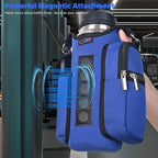 icolor Magnetic Gym Bag Water Bottle Carrier Holder with Phone Pockets & Shoulder Strap,Gym Magnetic Bag 5 Built-in Magnets Gym Accessories Organizer Sling Bottle Bag Pouch Sleeve - Image 2