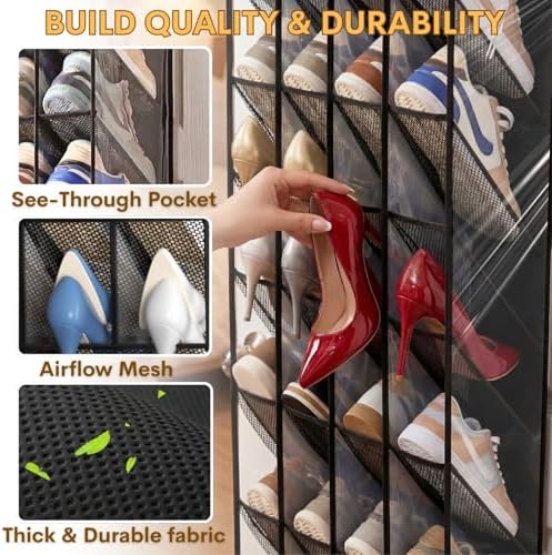 Ofiray-home Over the Door Shoe Organizer, 30-40 Pairs - Image 3