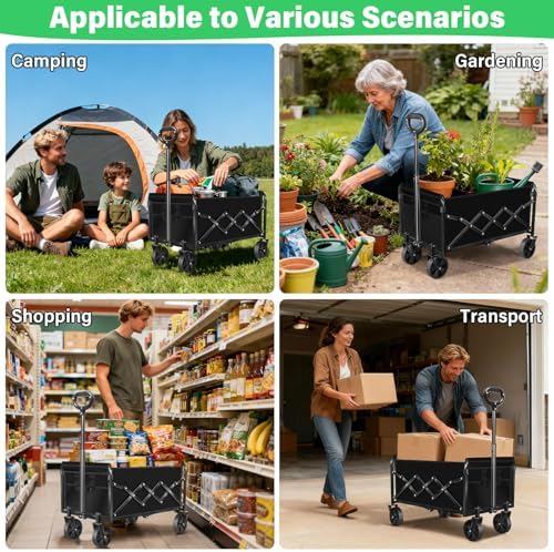 Collapsible Wagons Carts Foldable Wagon,360lbs Folding Wagon Cart - Image 5