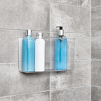 iDesign AFFIXX Plastic Wall Mount Organizer for Kitchen Bathroom, Office, Bedroom, Garage, Craft Room, 3.5" x 11" x 6.5", Clear - Image 7
