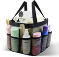 Mesh Shower Caddy Portable, Shower Tote Bag for Dorm Room Essentials, 8 Pockets Large Shower Basket for College Gym Beach Camping (1, Black) by ASBEFORE
