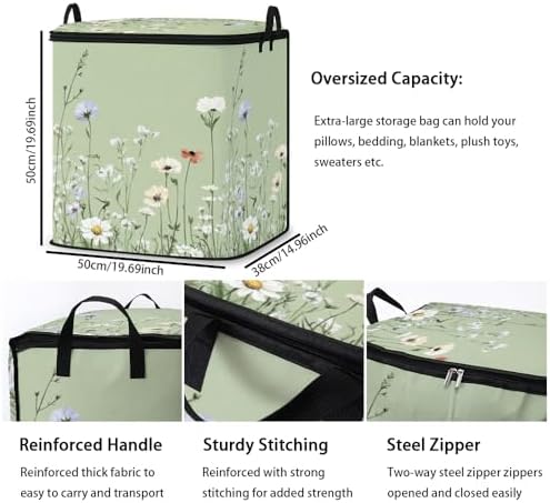 2pcs blanket storage bag for under bed,closet organizers 95L - Image 3