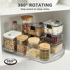 ROWNYEON Lazy Susan Turntable Organizer for Large Refrigerator, 360° Rotate Fridge Organizers and Storage, 16.54 Inches Rectangle Lazy Susan Organizer for Fridge, Cabinet, Pantry,2 - Image 6