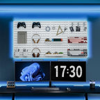 MULSAME Pegboard Combination Kit, 25.2" x 50.4" Wall Mounted Storage Set with 8 Pegboards & 40 Accessories Hanging, Peg Boards Organizer - Image 2
