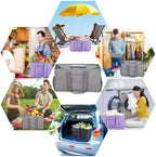 Extra Large Utility Tote Bag - Reusable Grocery Bags Foldable Heavy Duty - Image 6