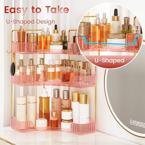 Corner Bathroom Counter Organizer 3-Tier Bathroom Organizer - Image 4