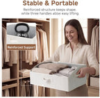 StorageWorks Closet Storage Bins Trapezoid, Mixing of Beige, Large, 3-Pack - Image 4
