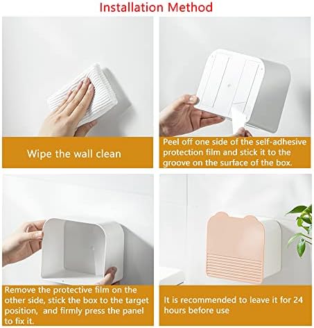 Poeland Wall Mounted Storage Box Small Item Organizer Sanitary Napkins Holder - Image 4