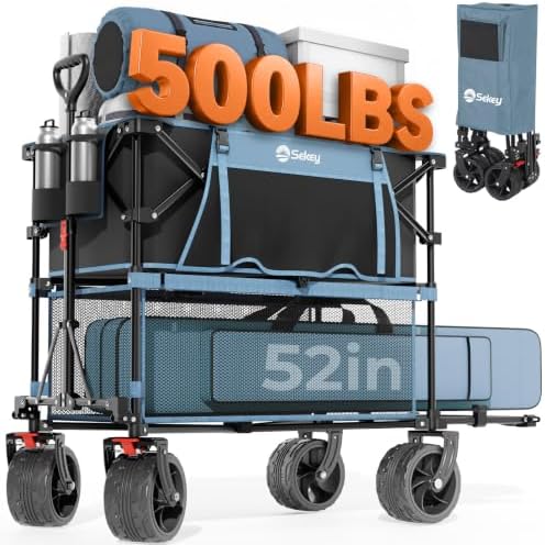 Sekey 400L Double-Decker Wagon, 500 lb Capacity, 50 in Extender by Sekey